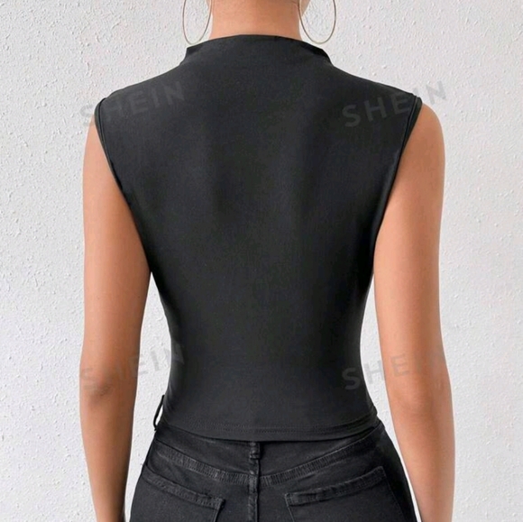 tan and black tank top - Picture 2 of 5